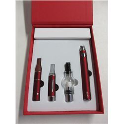 Red 3 in 1 Wax Vaporizer Pen Kit Dry Herb electronic cigarettes with