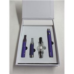 Purple 3 in 1 Wax Vaporizer Pen Kit Dry Herb electronic cigarettes with