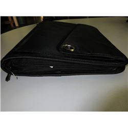 New Zippered Binder Black
