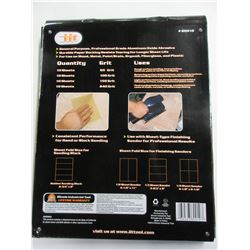 New Case of 40 Sheets Sandpaper 9x11 in/ Assorted Grits 60-100-150-240