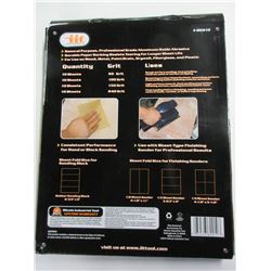 New Case of 40 Sheets Sandpaper 9x11 in/ Assorted Grits 60-100-150-240