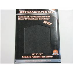 New 20 piece Wet Sandpaper set / 9x11inch 60-100-150-240 grits