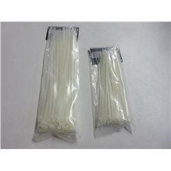 2 New packs off Cable / Zipties 12 inch and 8 inch 100 per pack