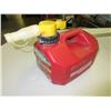 Image 1 : No spill 5 Liter Gas can / push button flow stop