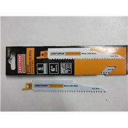 5 New Craftsman Recip / Sawzall Blades / wood with nails bi-metal