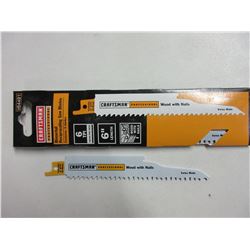 5 New Craftsman Recip / Sawzall Blades / wood with nails bi-metal