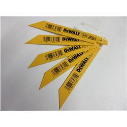 5 New Dewalt 6 in Metal Recip / Sawzall Blades