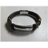 Image 1 : Leather and Stainless Steel Bracelet