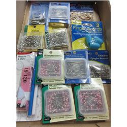 Flat full of Assorted Pins and more
