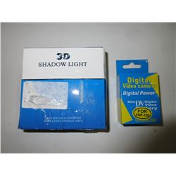 3D Shadow Light and Digital Video Camera Battery for FNP-120