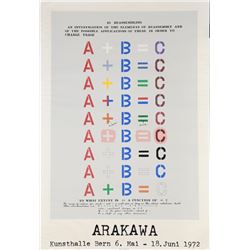 Shusaku Arakawa, 10 Reassembling, Serigraph Poster