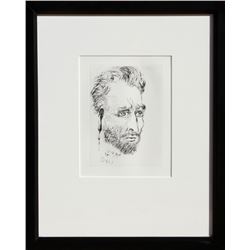 Salvador Dali, Van Gogh, Etching