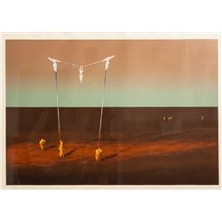 Ali Golkar, Afternoon Shadows, Lithograph