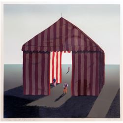 Ali Golkar, Circus Tent, Lithograph
