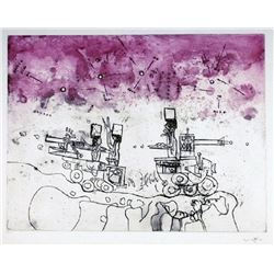 Roberto Matta, Tomorrow, the World from Judgments, Aquatint Etching