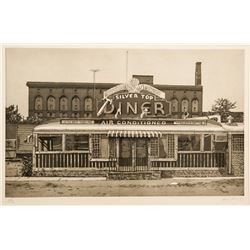 John Baeder, Silver Top Diner, Etching