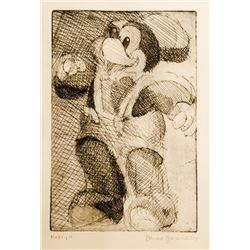 Bernard Greenwald, Mickey Mouse II, Etching