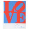 Image 1 : Robert Indiana, Love (Blue and Red), Silkscreen