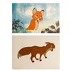 Image 1 : Disney Studios, Lot of 2 Fox and the Hound, Production Cels