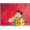 Image 1 : Hanna Barbera, Fred Flinstone with Red Curtain, Production Cel
