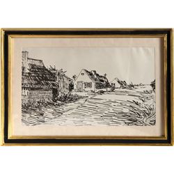 Vincent van Gogh, The Street of Doors, Lithograph