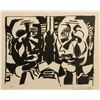 Image 1 : Karl Knaths, Double Self-Portrait, Lithograph