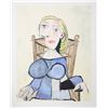 Image 1 : Pablo Picasso, Femme Blonde au Fauteuil d'Osier, Lithograph