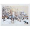 Image 1 : Antoine Boulet, Paris in Winter, Lithograph