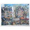 Image 1 : Andre DuBoidt, Paris Street Scene, Lithograph