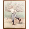Image 2 : A.B. Frost, Lot of 3 Golf and Hunting Illustration Lithographs
