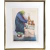 Image 1 : Seymour Rosenthal, The Pretzel Lady, Lithograph