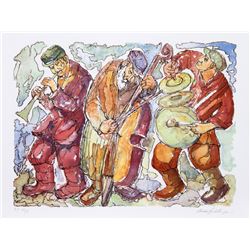 Chaim Goldberg, Trio, Lithograph