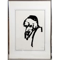 E. Schreiber, The Rabbi, Silkscreen