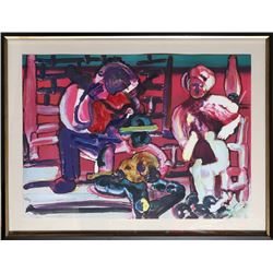 Romare Bearden, Louisiana Serenade from the Jazz Series, Lithograph