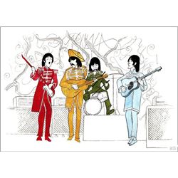 Al Hirschfeld, The Beatles - Sgt. Peppers Lonely Hearts Club Band, Lithograph