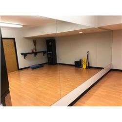 3 XL WORK OUT MIRRORS - IN YOGA ROOM