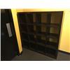 Image 1 : 16 BAY CUBBY CABINET, MIRROR & SHELF - IN LADIES LOCKER ROOM