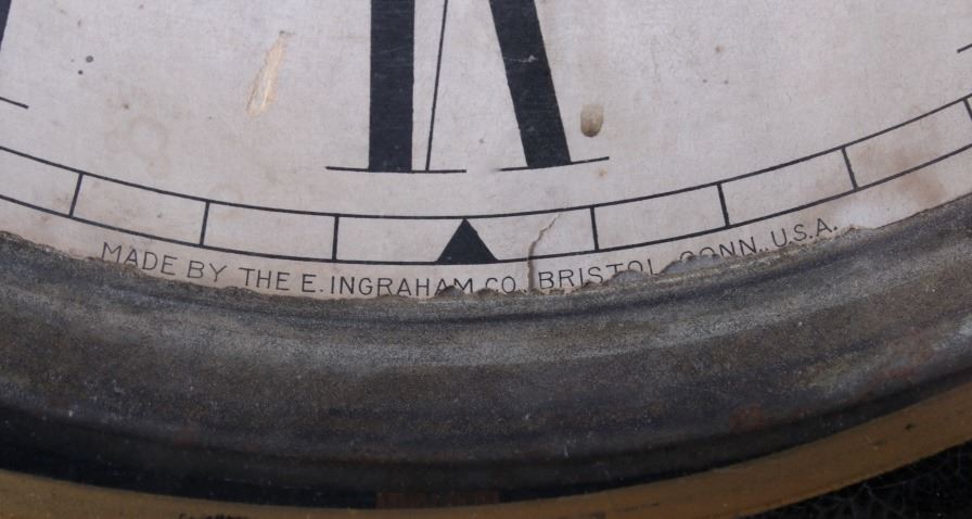 Ingraham Antique Large Regulator Wall Clock