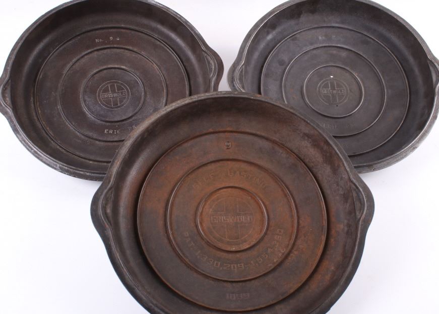 Griswold Antique Cast Iron Lids Collection (7)