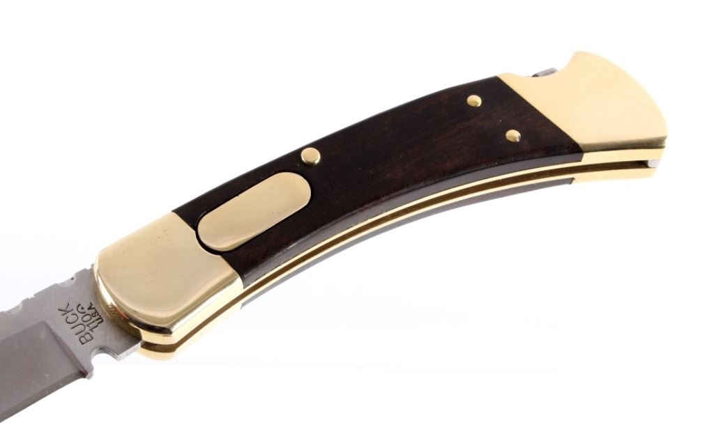 Buck 110 Custom Switchblade Knife w/ Scabbard