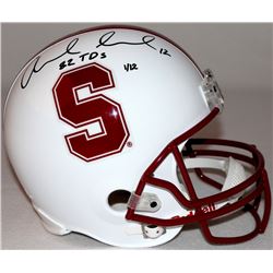 Andrew Luck Signed LE Stanford Full-Size Replica Helmet Inscribed "82 TDs" (Panini COA)