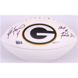 Brett Favre Signed LE Packers Logo Football Inscribed "Hall of Fame 2016" #20/444 (Favre Hologram)
