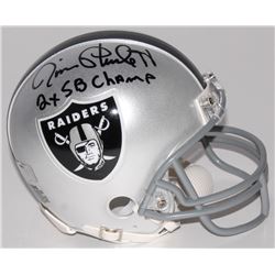 Jim Plunkett Signed Raiders Mini-Helmet Inscribed "2x Superbowl Champs" (Radtke COA)