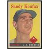 Image 1 : 1958 Topps #187 Sandy Koufax