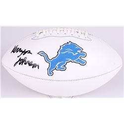 Kerryon Johnson Signed Lions Logo Football (Radtke COA)