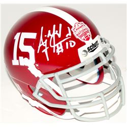 A.J. McCarron Signed Alabama Crimson Tide 2012 National Champions Mini-Helmet (Radtke Hologram)