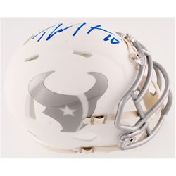 DeAndre Hopkins Signed Texans White IC Speed Mini-Helmet (Radtke Hologram)
