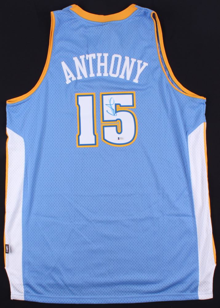 carmelo anthony signed jersey