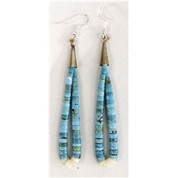 Native American Navajo Turquoise Jocla Earrings