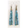 Image 1 : Native American Navajo Turquoise Jocla Earrings